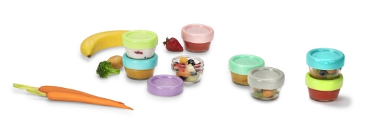 Imagine SET 12 RECIPIENT STICLA PENTRU HRANA BEBE, MELII, 59 ML