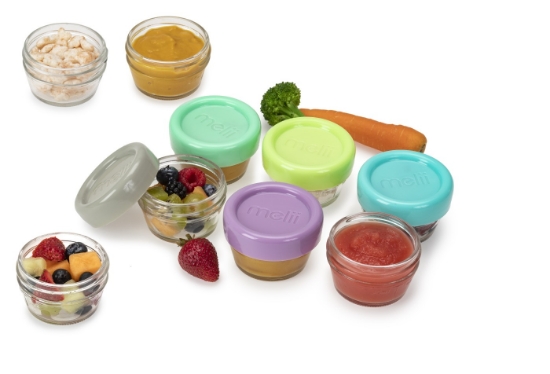 Imagine SET 12 RECIPIENT STICLA PENTRU HRANA BEBE, MELII, 59 ML