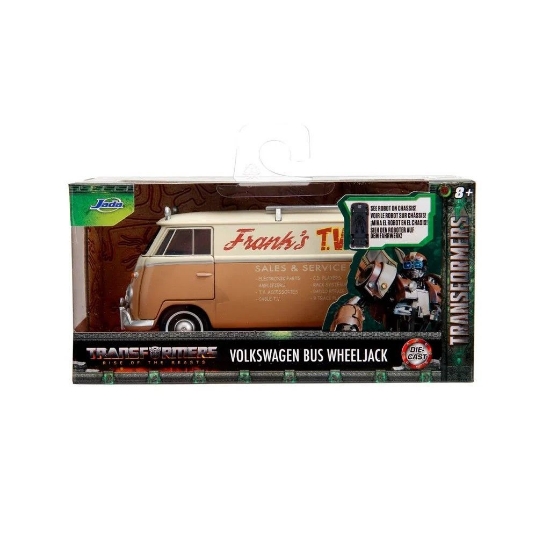 Imagine Jada Transformers T7 mașinuță metalică Volkswagen Wheeljack scară 1:32