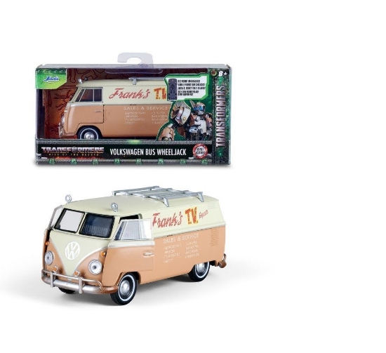 Imagine Jada Transformers T7 mașinuță metalică Volkswagen Wheeljack scară 1:32