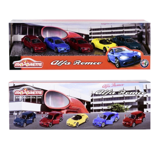 Imagine Majorette mașinuțe metalice set 5 mașini Alfa Romeo