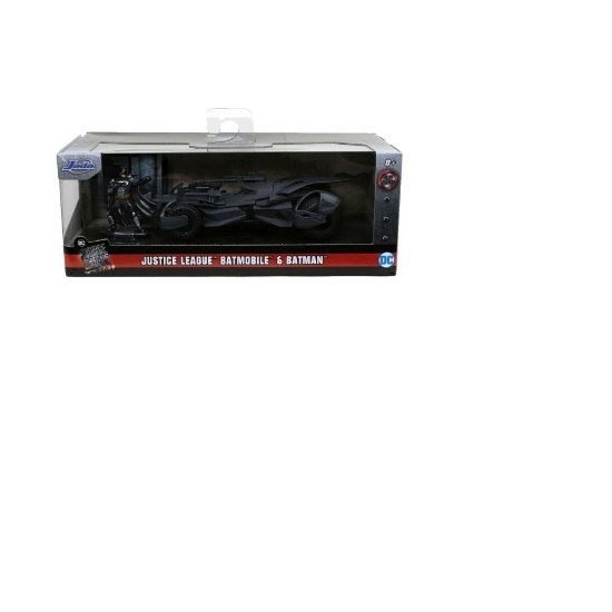 Imagine JADA DC JUSTICE LEAGUE SET FIGURINA BATMAN SI MASINUTA METALICA BATMOBILE SCARA 1 LA 32