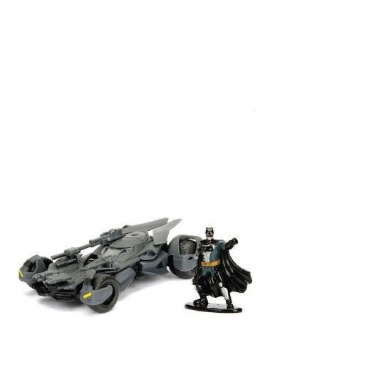 Imagine JADA DC JUSTICE LEAGUE SET FIGURINA BATMAN SI MASINUTA METALICA BATMOBILE SCARA 1 LA 32