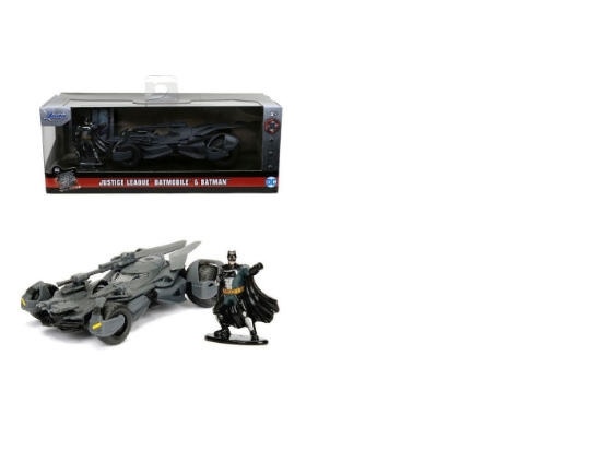 Imagine JADA DC JUSTICE LEAGUE SET FIGURINA BATMAN SI MASINUTA METALICA BATMOBILE SCARA 1 LA 32