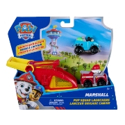 Imagine PATRULA CATELUSILOR SET FIGURINA MARSHALL  SI VEHICUL CU LANSATOR