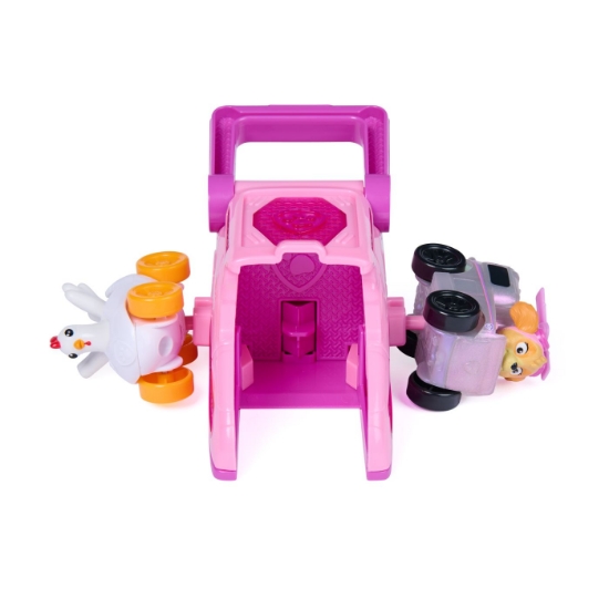 Imagine PATRULA CATELUSILOR SET FIGURINA SKYE SI VEHICUL CU LANSATOR