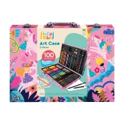 Imagine HAPPI HOBBI ART CASE SET DE DESEN DELUXE CU 100 DE ACCESORII FANTEZIE UNICORNI
