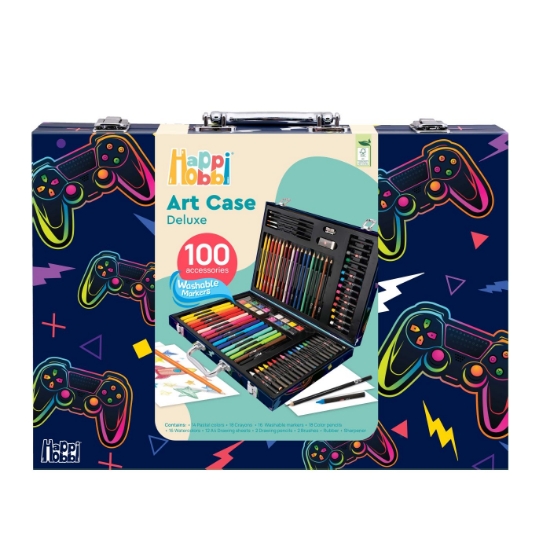 Imagine HAPPI HOBBI ART CASE SET DE DESEN DELUXE CU 100 DE ACCESORII JOC VIDEO