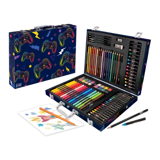 Imagine HAPPI HOBBI ART CASE SET DE DESEN DELUXE CU 100 DE ACCESORII JOC VIDEO