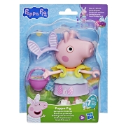 Imagine PEPPA PIG SET TINUTA DE PRIMAVARA CU FIGURINA PEPPA SI ACCESORII 15CM