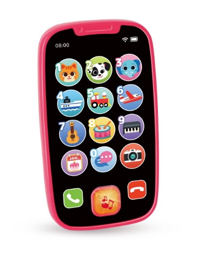 Imagine Primul meu telefon smart roz cu melodii și lumini interactive