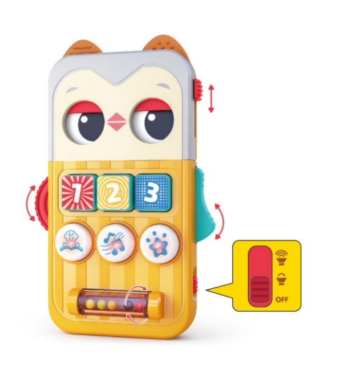 Imagine MINI TABLITA EDUCATIVA BUFNITA CU MUZICA SI LUMINI