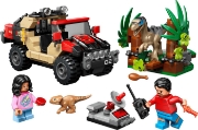 Imagine LEGO JURASSIC WORLD RENASTEREA EVADARE OFF-ROAD DIN CALEA UNUI VELOCIRAPTOR 76972 