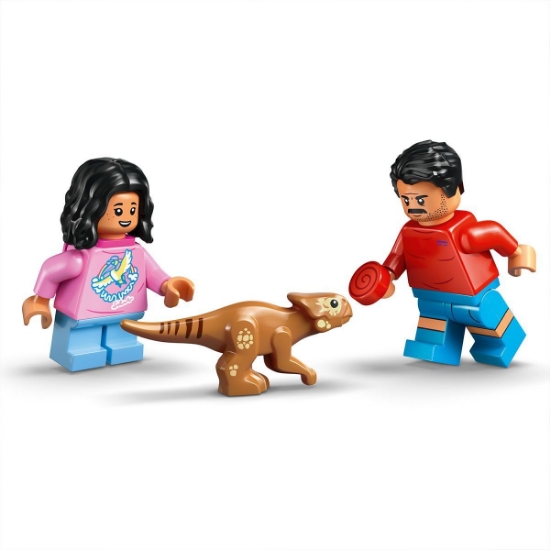 Imagine LEGO JURASSIC WORLD RENASTEREA EVADARE OFF-ROAD DIN CALEA UNUI VELOCIRAPTOR 76972 