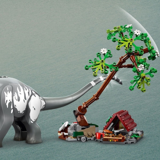 Imagine LEGO JURASSIC WORLD RENASTEREA MISIUNE DE URMARIRE A UNUI VELOCIRAPTOR SI A UNUI TITANOSAURUS 76973 