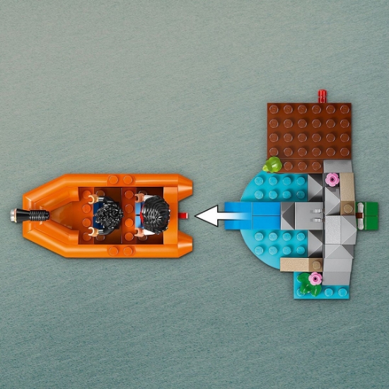 Imagine LEGO JURASSIC WORLD RENASTEREA EVADARE PE RAU DIN CALEA UNUI T REX 76975