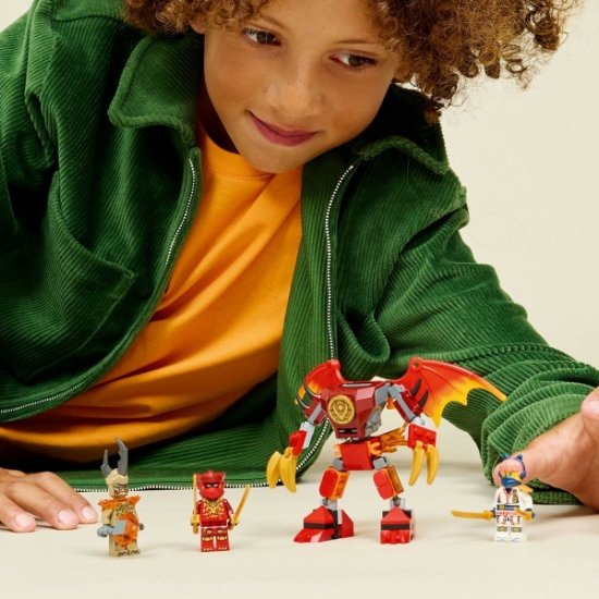 Imagine LEGO NINJAGO PACHET DE LUPTA CU ROBOTUL DRAGON AL LUI KAI 71851