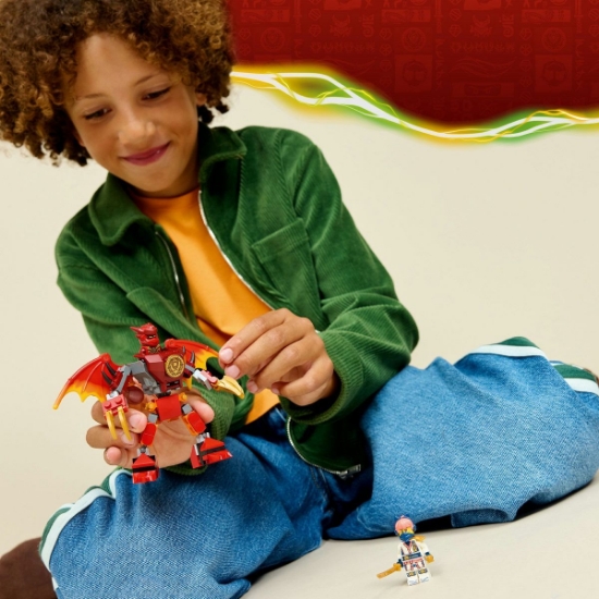 Imagine LEGO NINJAGO PACHET DE LUPTA CU ROBOTUL DRAGON AL LUI KAI 71851