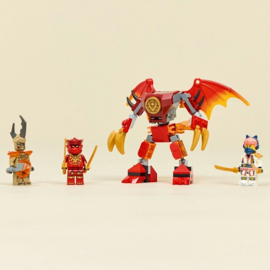 Imagine LEGO NINJAGO PACHET DE LUPTA CU ROBOTUL DRAGON AL LUI KAI 71851