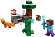 Imagine LEGO MINECRAFT AVENTURA DIN TAIGA A LUI STEVE 21583