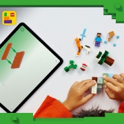 Imagine LEGO MINECRAFT AVENTURA DIN TAIGA A LUI STEVE 21583