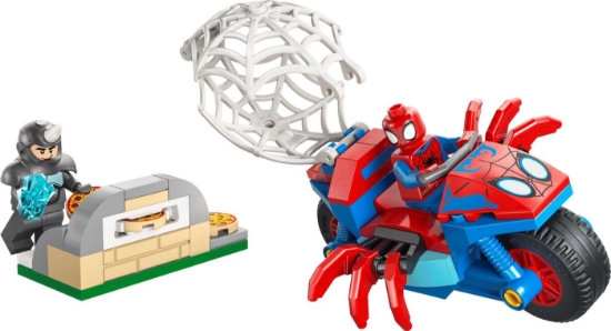 Imagine LEGO MARVEL SPIDEY PE MOTOCICLETA VS RHINO 11206