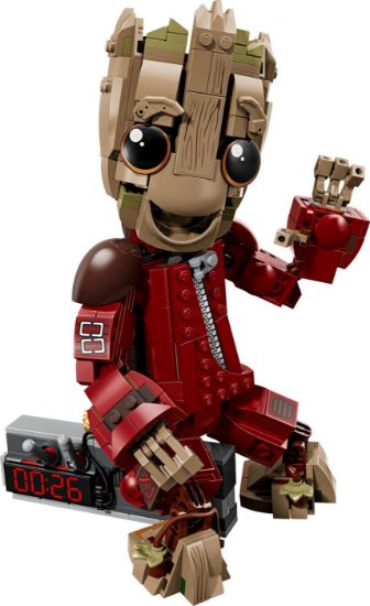 Imagine LEGO MARVEL GROOT IN UNIFORMA RAVAGER 76341