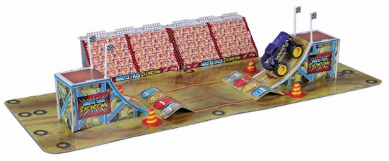 Imagine MAISTO FRESH METAL 100 SET DE CONSTRUCTIE PISTA MONSTER TRUCK CU 1  VEHICUL INCLUS