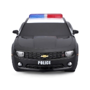 Imagine MAISTO MOTOSOUNDS MASINUTA CHEVROLET CAMARO SS 2010 DE POLITIE CU SUNETE SI LUMINI SCARA 1 LA 24