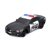 Imagine MAISTO MOTOSOUNDS MASINUTA CHEVROLET CAMARO SS 2010 DE POLITIE CU SUNETE SI LUMINI SCARA 1 LA 24