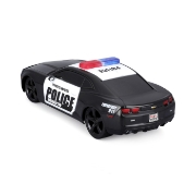 Imagine MAISTO MOTOSOUNDS MASINUTA CHEVROLET CAMARO SS 2010 DE POLITIE CU SUNETE SI LUMINI SCARA 1 LA 24