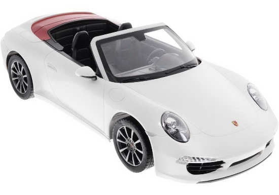 Imagine MASINA CU TELECOMANDA PORSCHE CARRERA S ALB CU SCARA 1 LA 12 