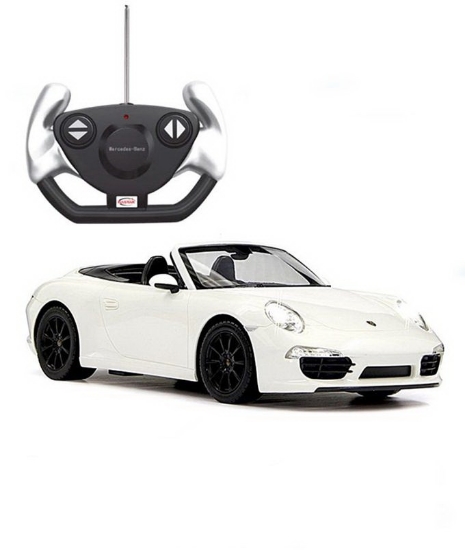 Imagine MASINA CU TELECOMANDA PORSCHE CARRERA S ALB CU SCARA 1 LA 12 