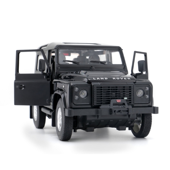 Imagine MASINA CU TELECOMANDA LAND ROVER DEFENDER NEGRU CU SCARA 1 LA 14