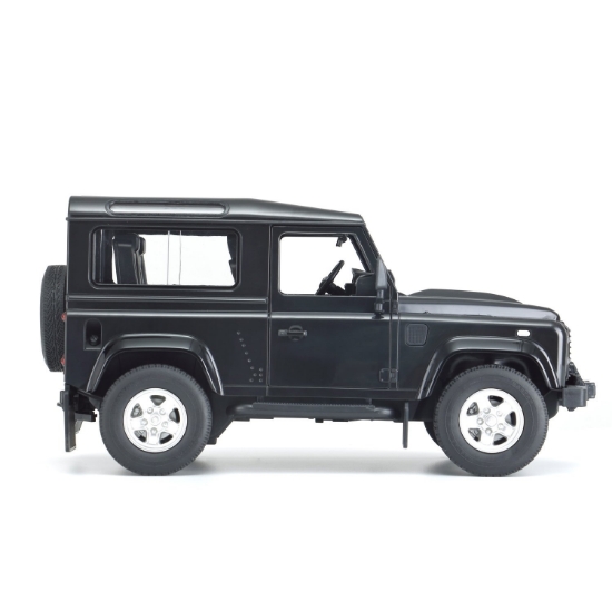 Imagine MASINA CU TELECOMANDA LAND ROVER DEFENDER NEGRU CU SCARA 1 LA 14