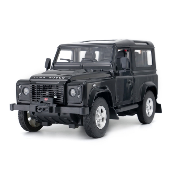 Imagine MASINA CU TELECOMANDA LAND ROVER DEFENDER NEGRU CU SCARA 1 LA 14