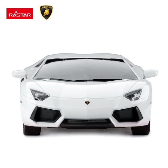 Imagine MASINA CU TELECOMANDA LAMBORGHINI AVENTADOR ALB CU SCARA 1 LA 24