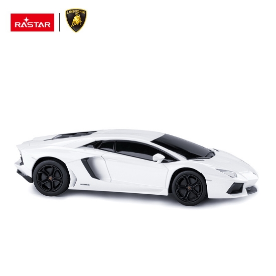 Imagine MASINA CU TELECOMANDA LAMBORGHINI AVENTADOR ALB CU SCARA 1 LA 24
