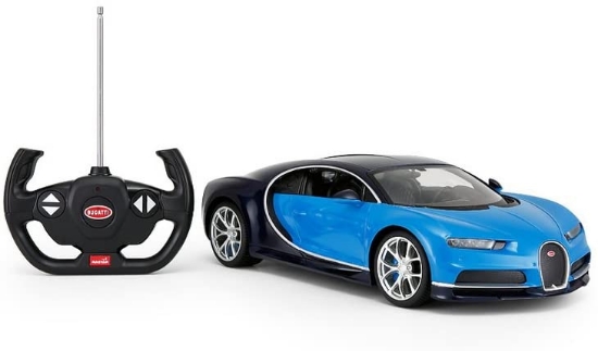 Imagine MASINA CU TELECOMANDA BUGATTI CHIRON ALBASTRU SCARA 1 LA 14