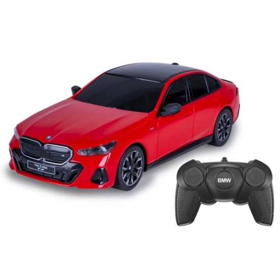 Imagine MASINA CU TELECOMANDA BMW I5 ROSU SCARA 1 LA 24