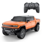 Imagine MASINA CU TELECOMANDA HUMMER EV PORTOCALIU CU SCARA 1 LA 24