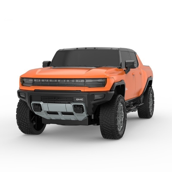 Imagine MASINA CU TELECOMANDA HUMMER EV PORTOCALIU CU SCARA 1 LA 24