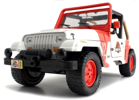 Imagine Masinuta metalica Jurassic World 1992 Jeep Wrangler 1:24