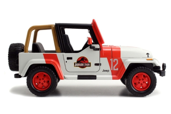 Imagine Masinuta metalica Jurassic World 1992 Jeep Wrangler 1:24