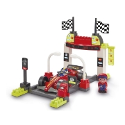 Imagine ECOIFFIER ABRICK SET CONSTRUCTIE OPRIRE LA BOXE FORMULA 1