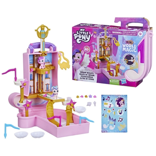 Imagine MY LITTLE PONY MINI WORLD MAGIC SET DE JOACA COMPACT CREATION ZEPHYR HEIGHTS