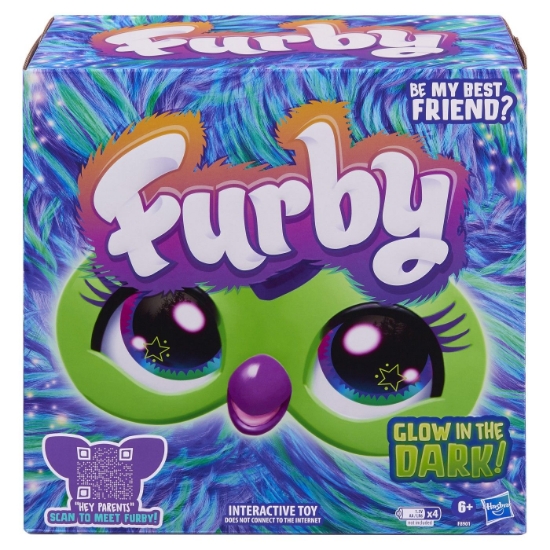 Imagine FURBY JUCARIE DE PLUS INTERACTIVA FURBY GALAXY GLOW IN THE DARK
