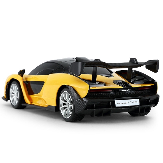 Imagine MASINA CU TELECOMANDA McLAREN SENNA GALBEN CU SCARA 1 LA 18