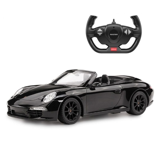 Imagine MASINA CU TELECOMANDA PORSCHE 911 CARRERA S NEGRU CU SCARA 1 LA 12 
