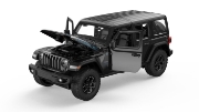 Imagine MASINUTA METALICA JEEP WRANGLER RUBICON 4XE NEGRU SCARA 1 LA 24